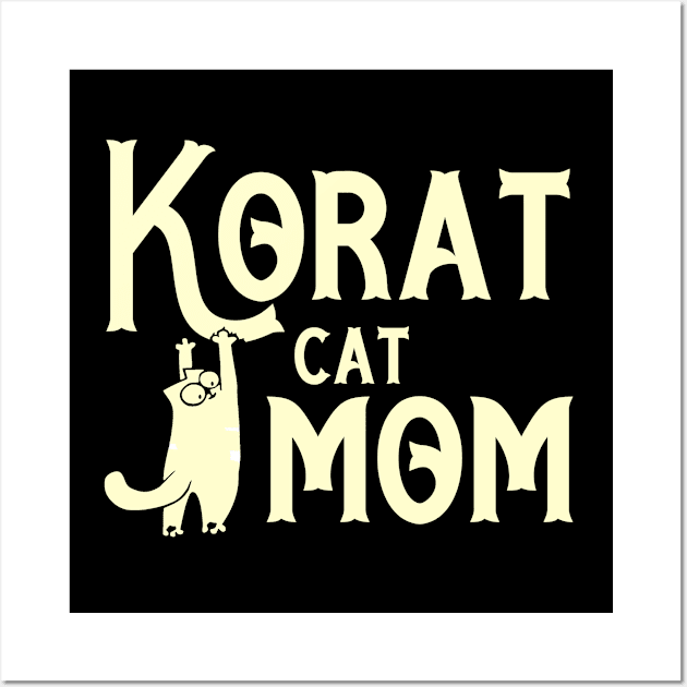 Korat cat mama breed Wall Art by SerenityByAlex